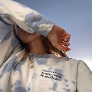 Summer Fridays Cloud Tie-Dye Sweatshirt